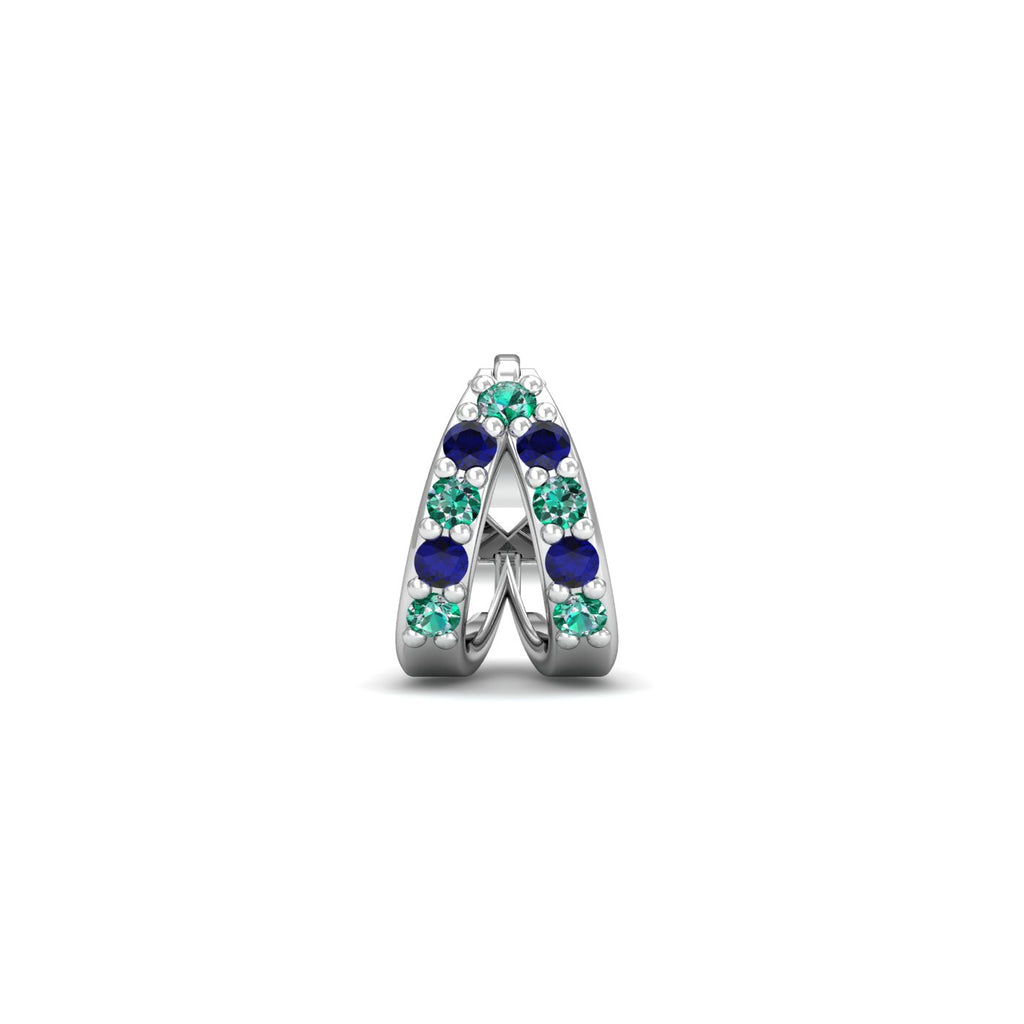 Alizeh Sapphire Emerald Nosering