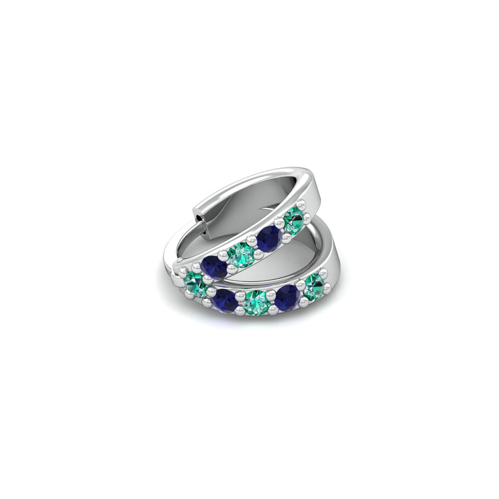 Alizeh Sapphire Emerald Nosering