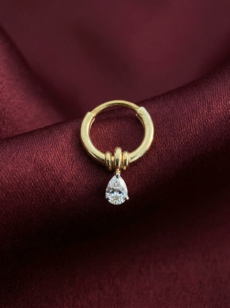 Dainty Pear Septum Ring