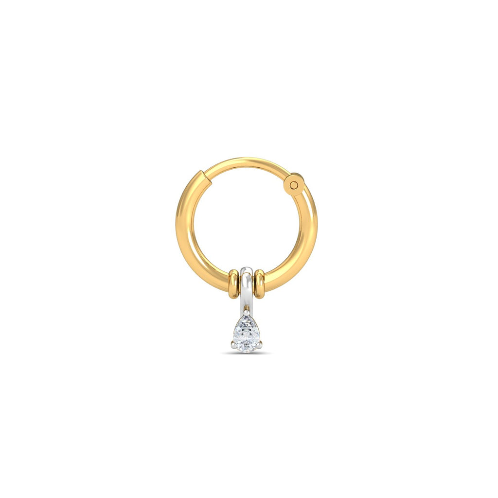 Dainty Pear Septum Ring