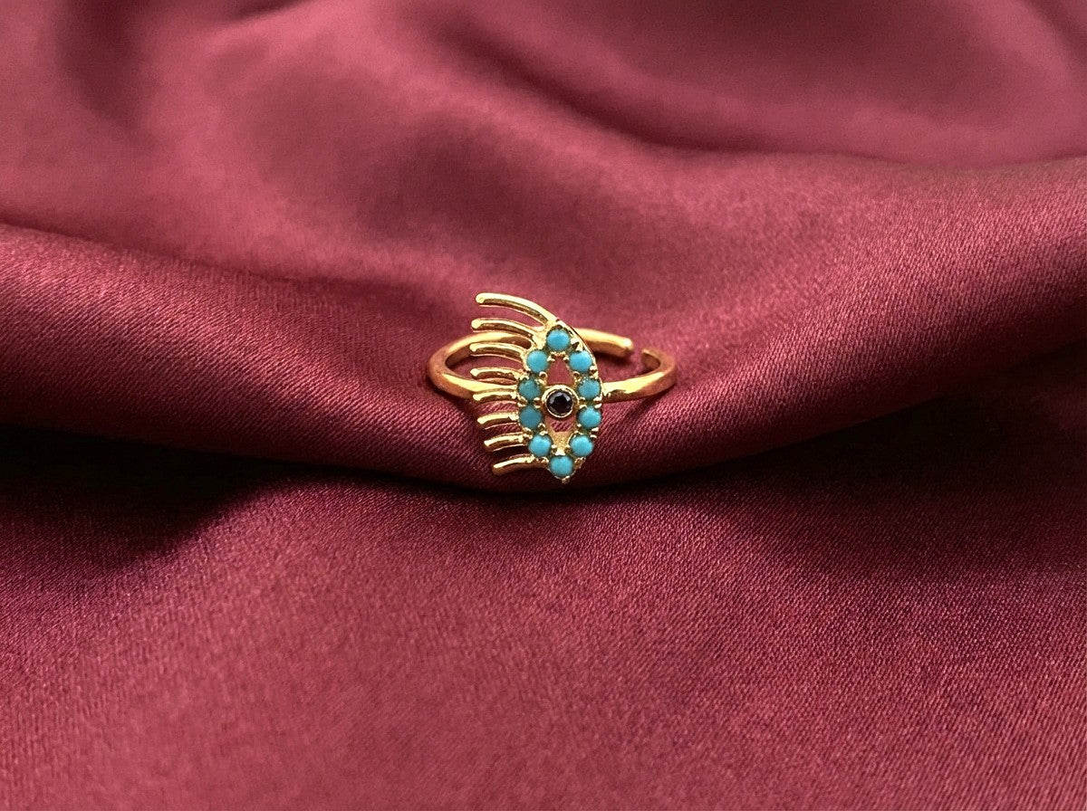 Blue EvilEye Nose Ring
