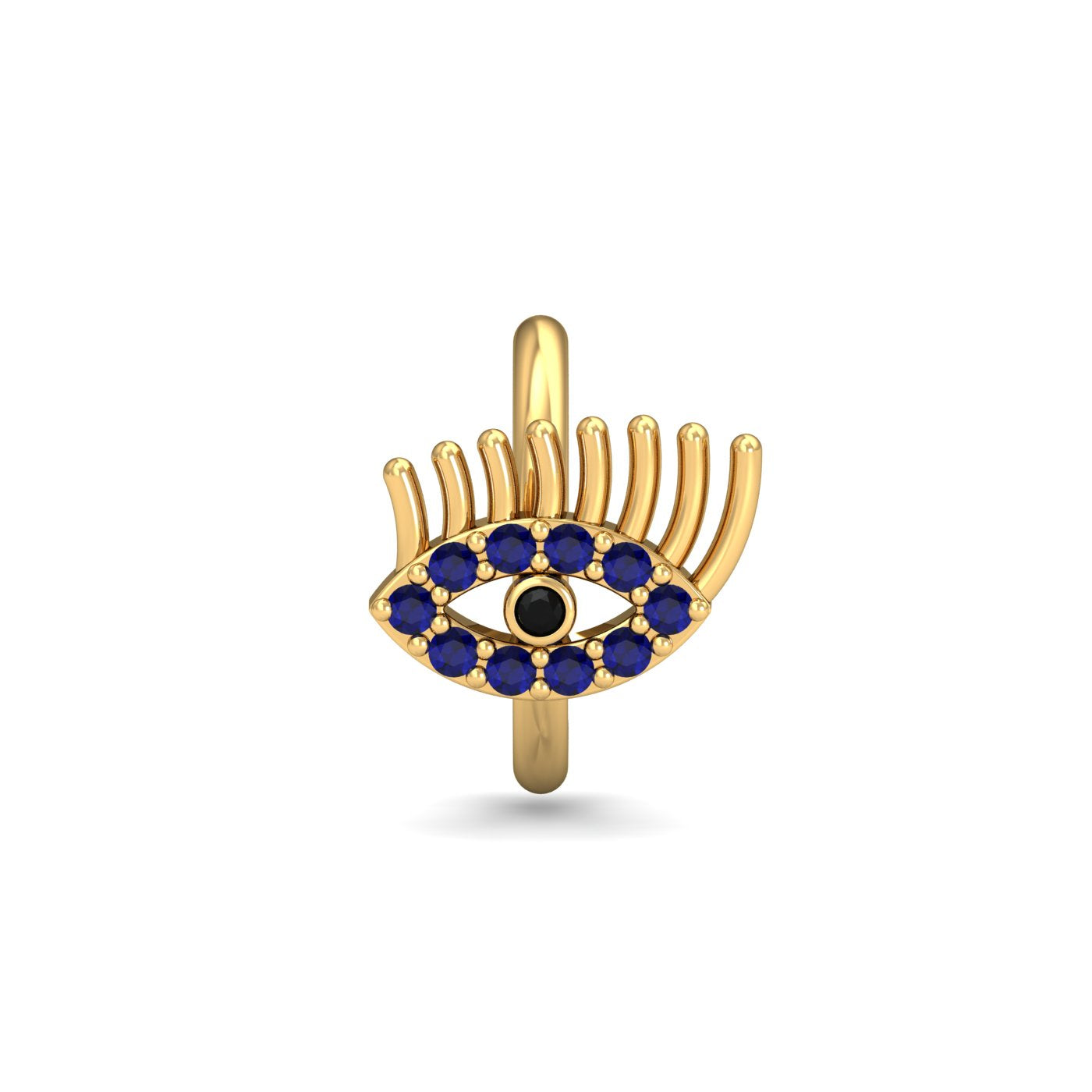 Blue EvilEye Nose Ring