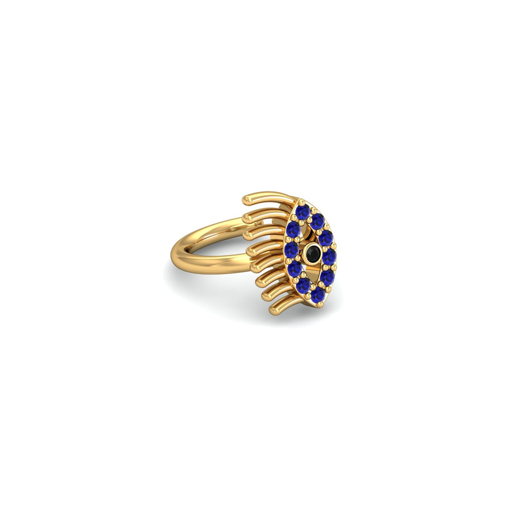 Blue EvilEye Nose Ring
