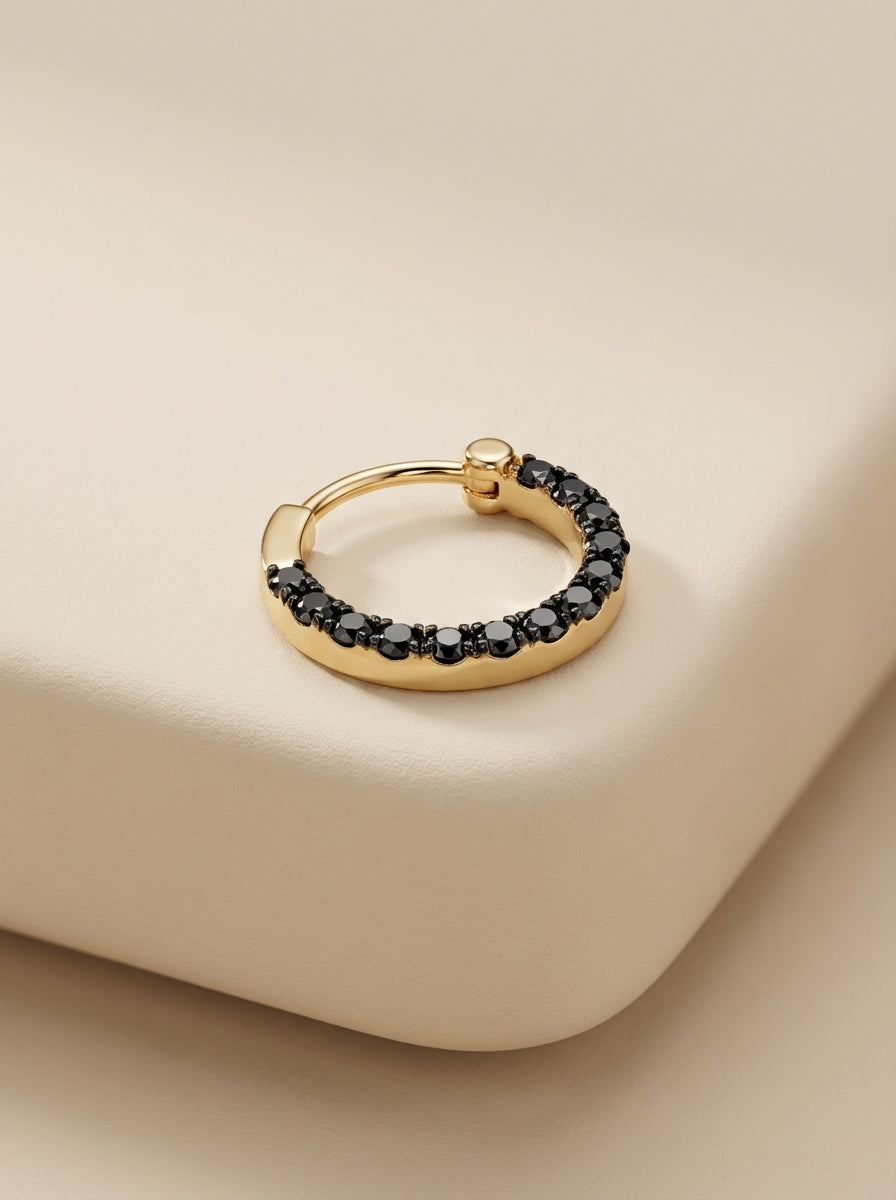 Side Black Nose Ring