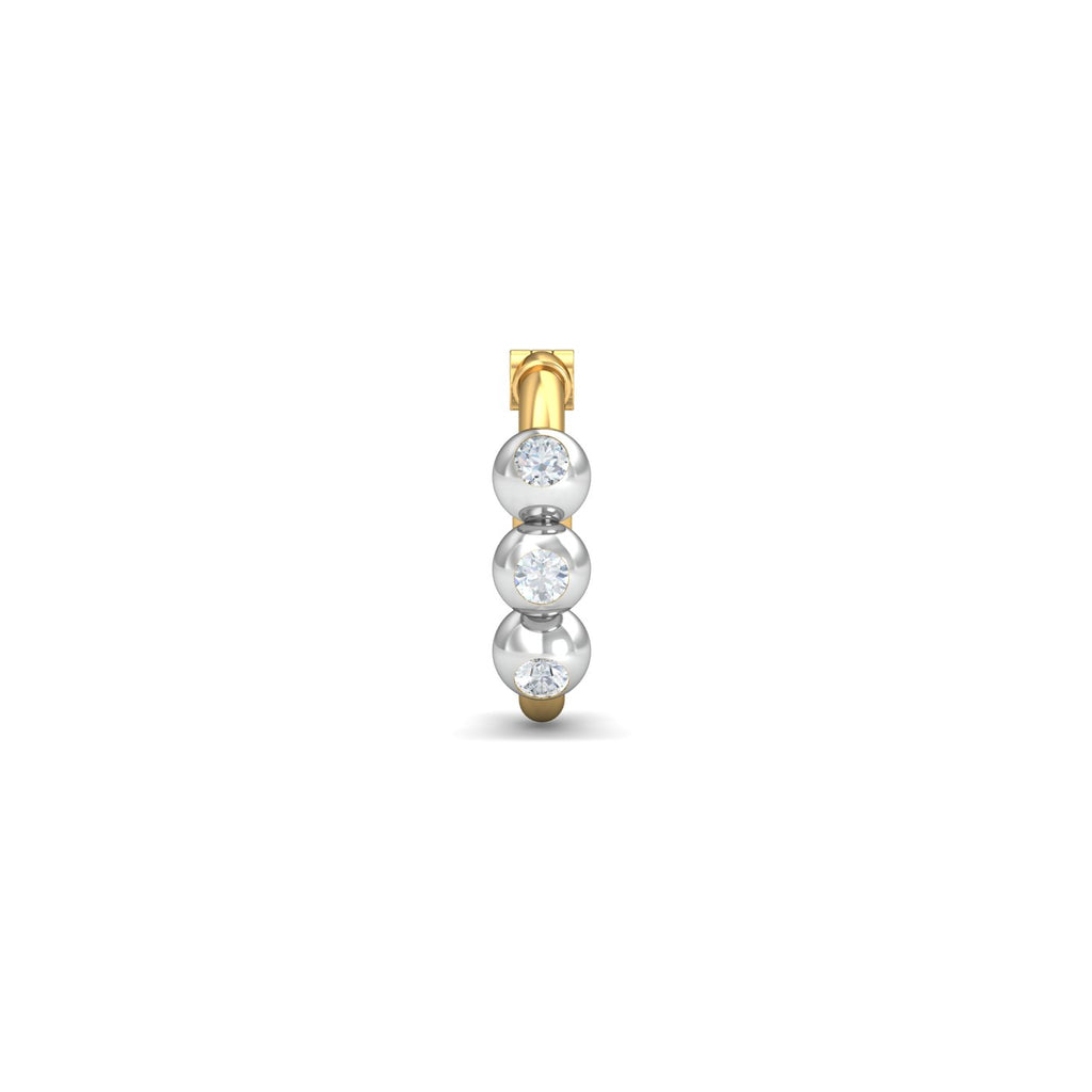 3 Beads Diamond Nosering