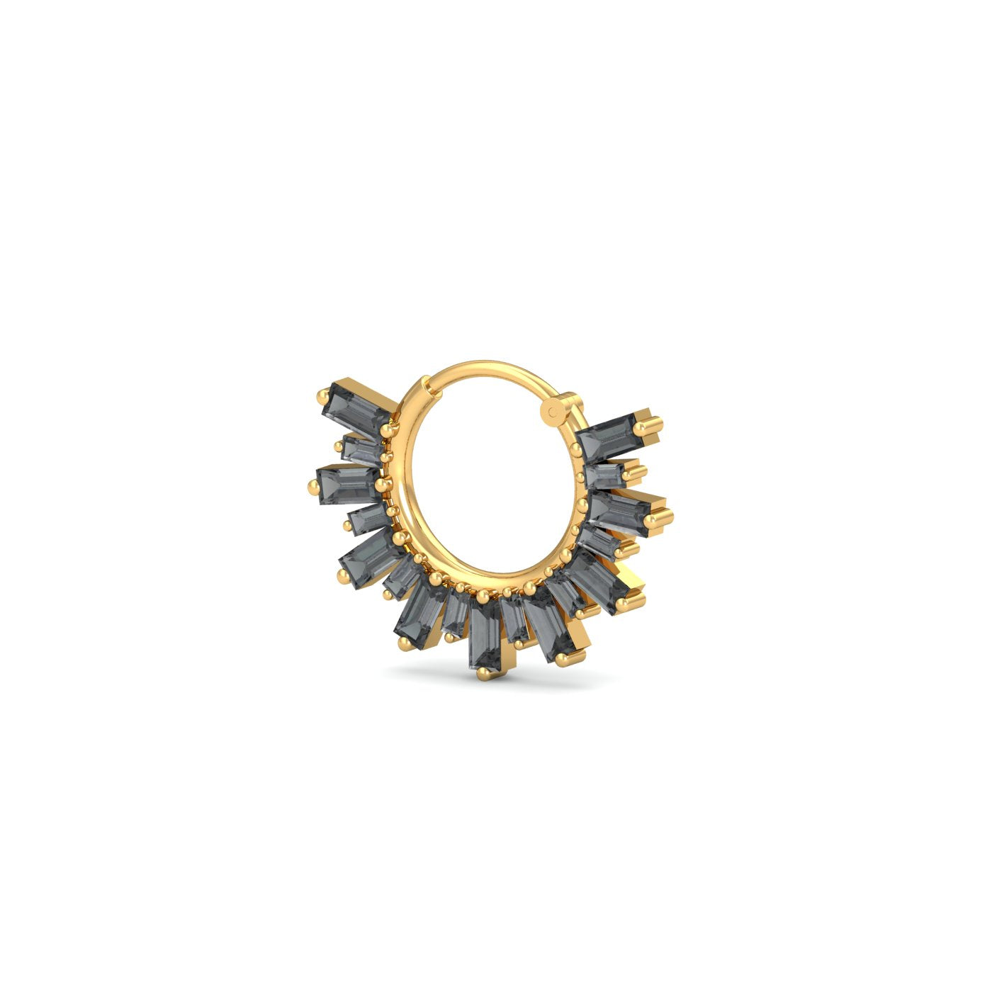 Baguette Spinel Septum Ring