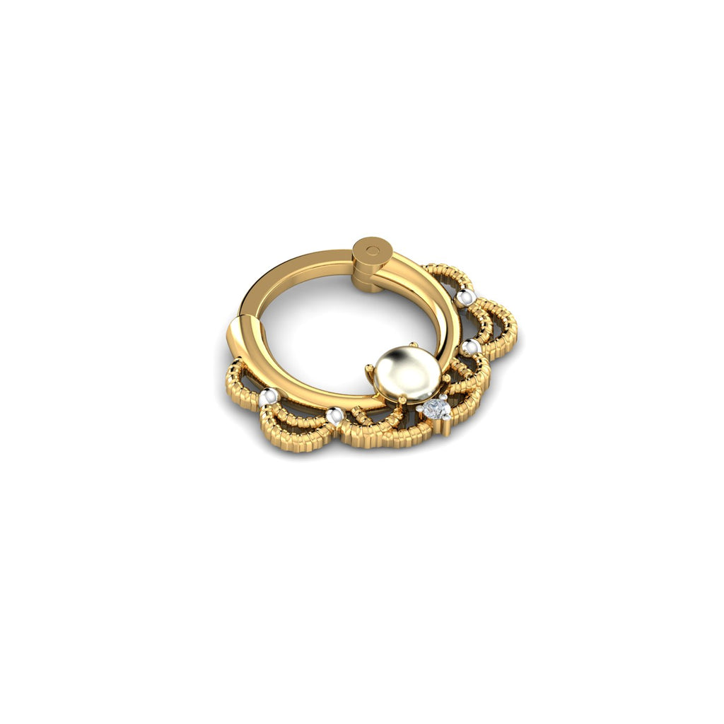 Aurora Pearl Septum Ring