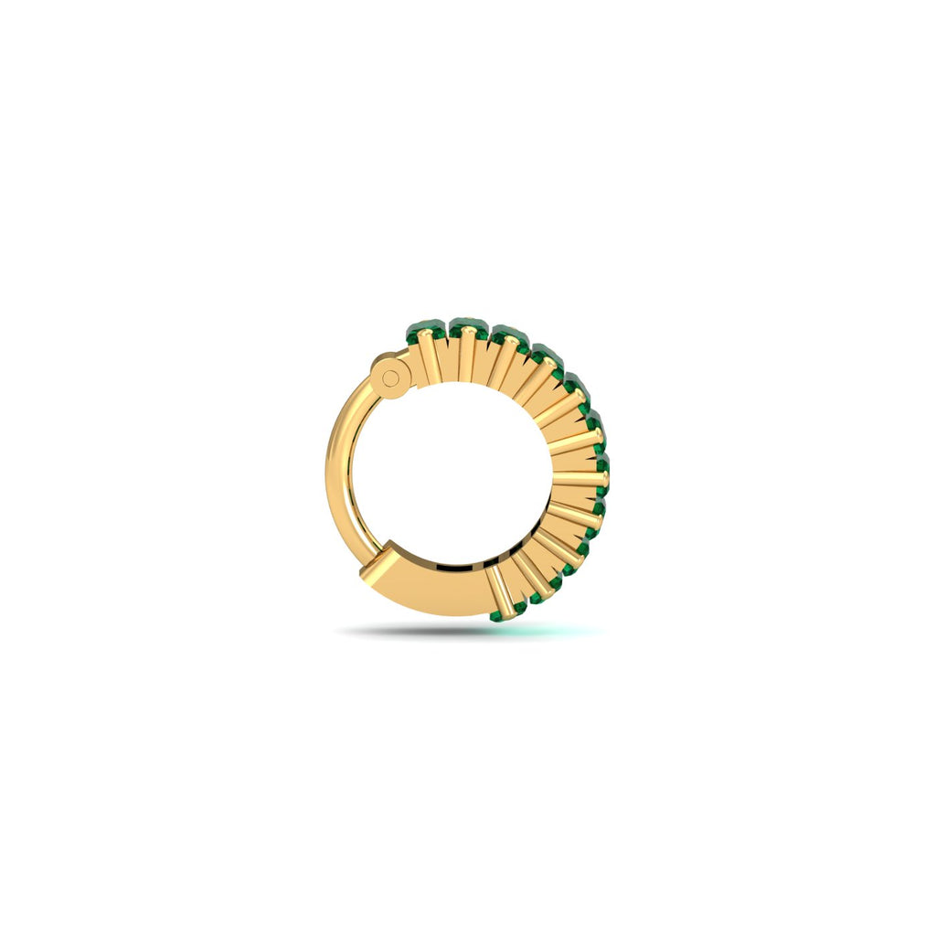 Baguette Emerald Nose Ring
