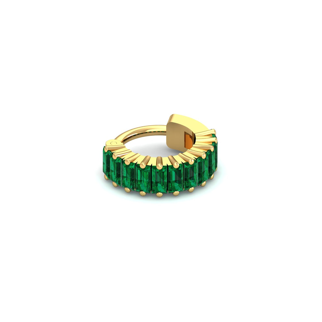 Baguette Emerald Nose Ring