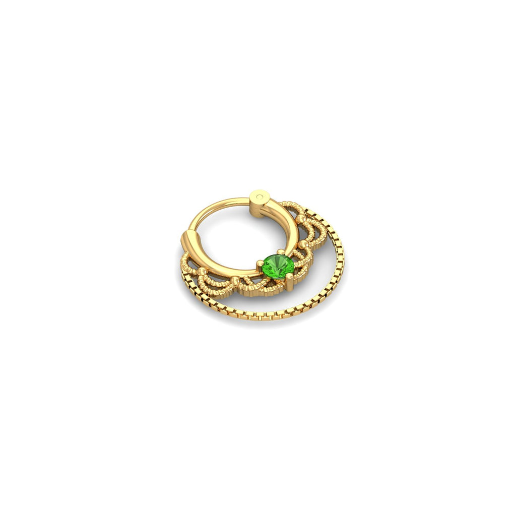 Ayat Peridot Septum Ring
