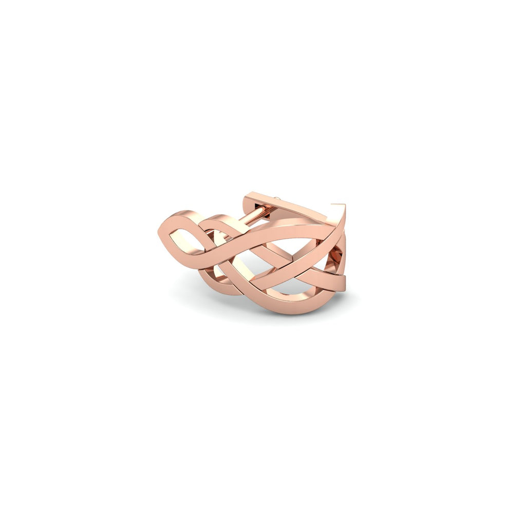 Abstract Gold Nose Ring