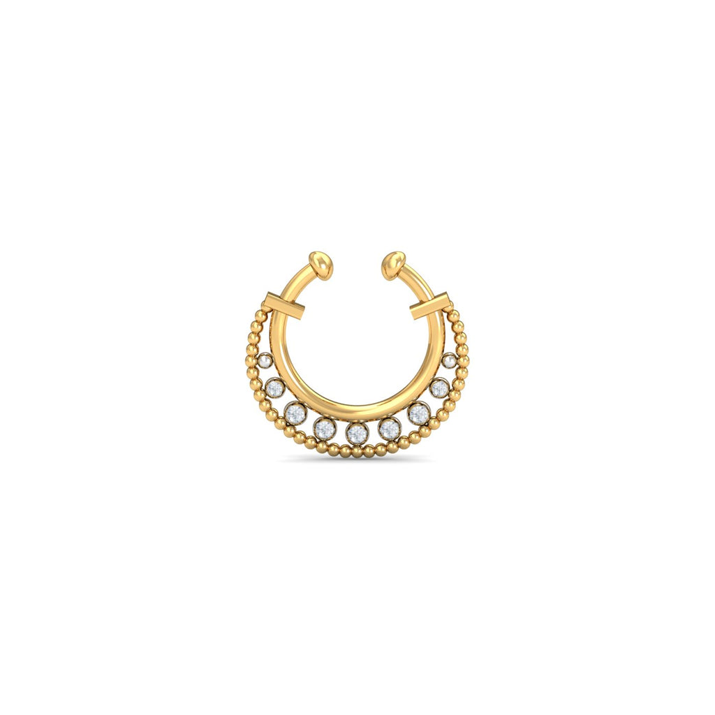 Vistra Diamond Faux Septum Ring