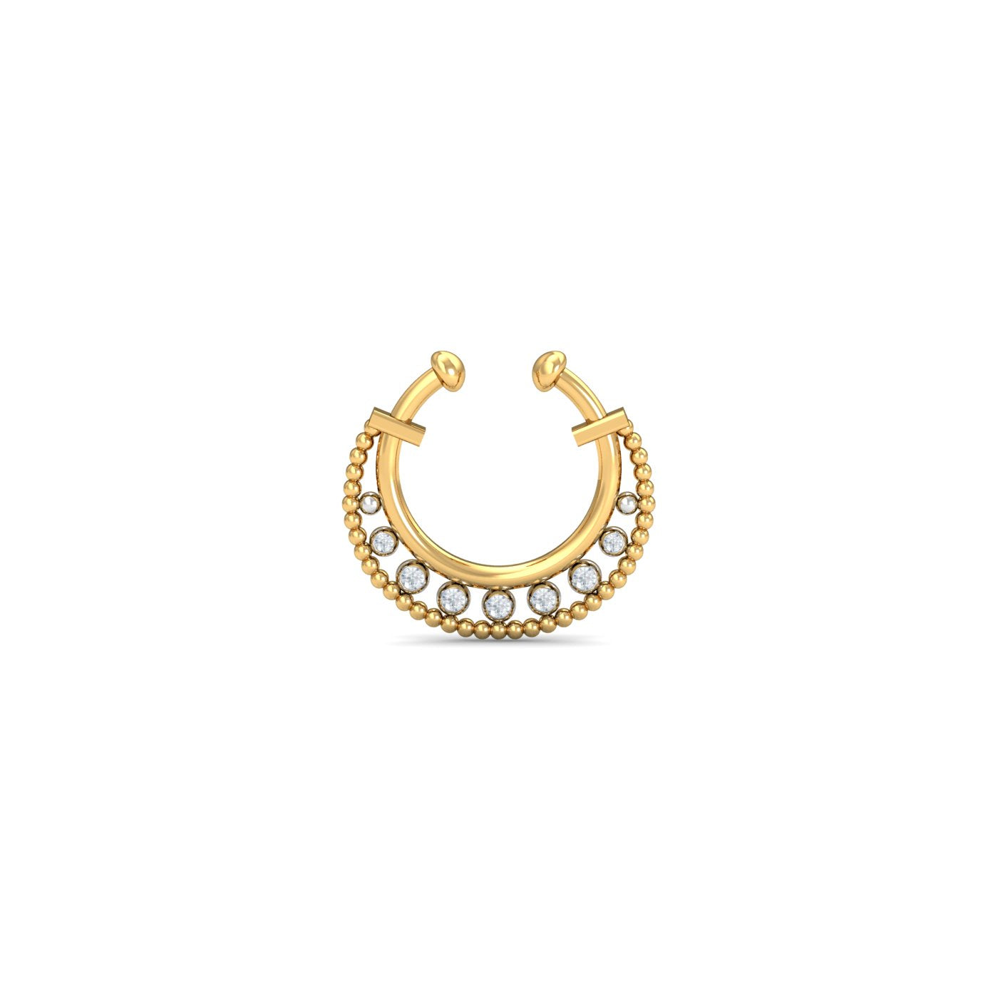 Vistra Diamond Faux Septum Ring