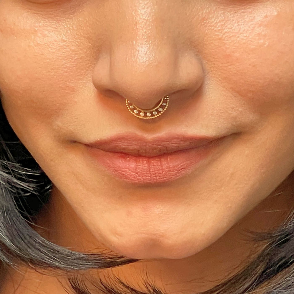 Vistra Diamond Faux Septum Ring