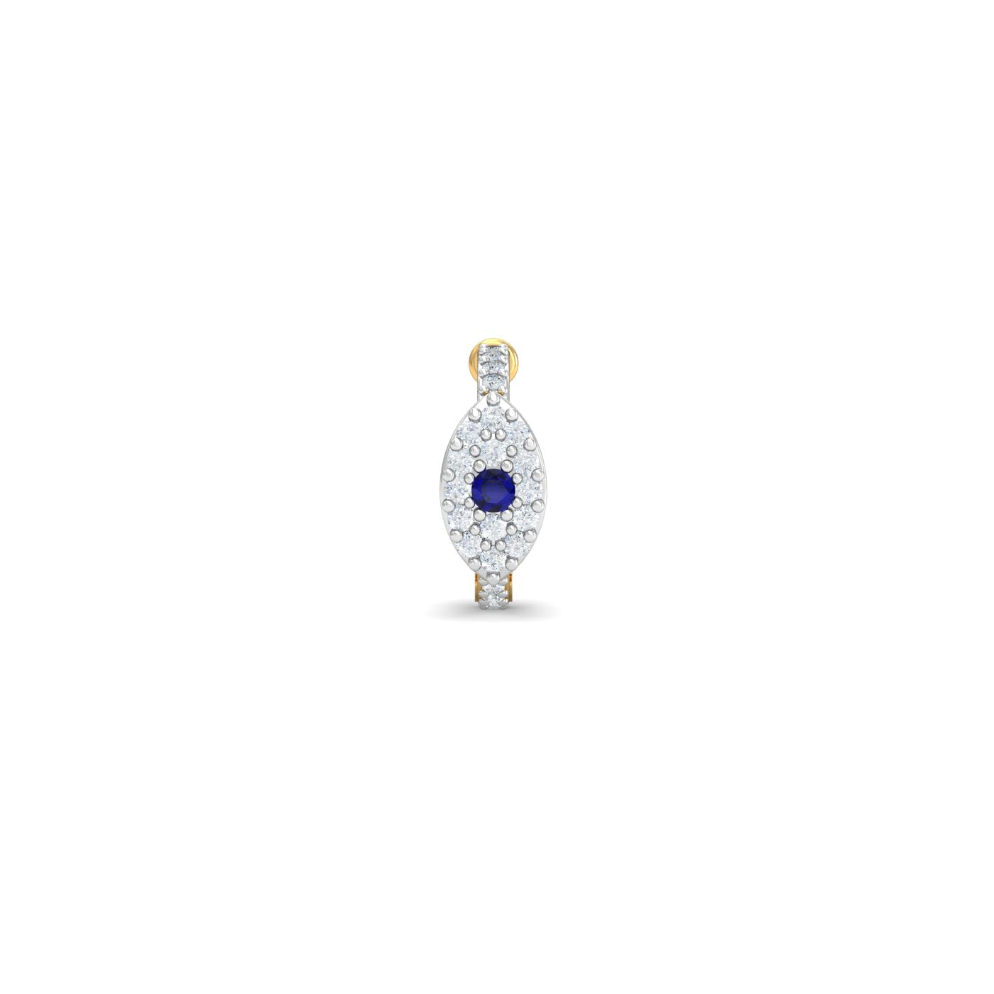 Sapphire EvilEye Nose Ring