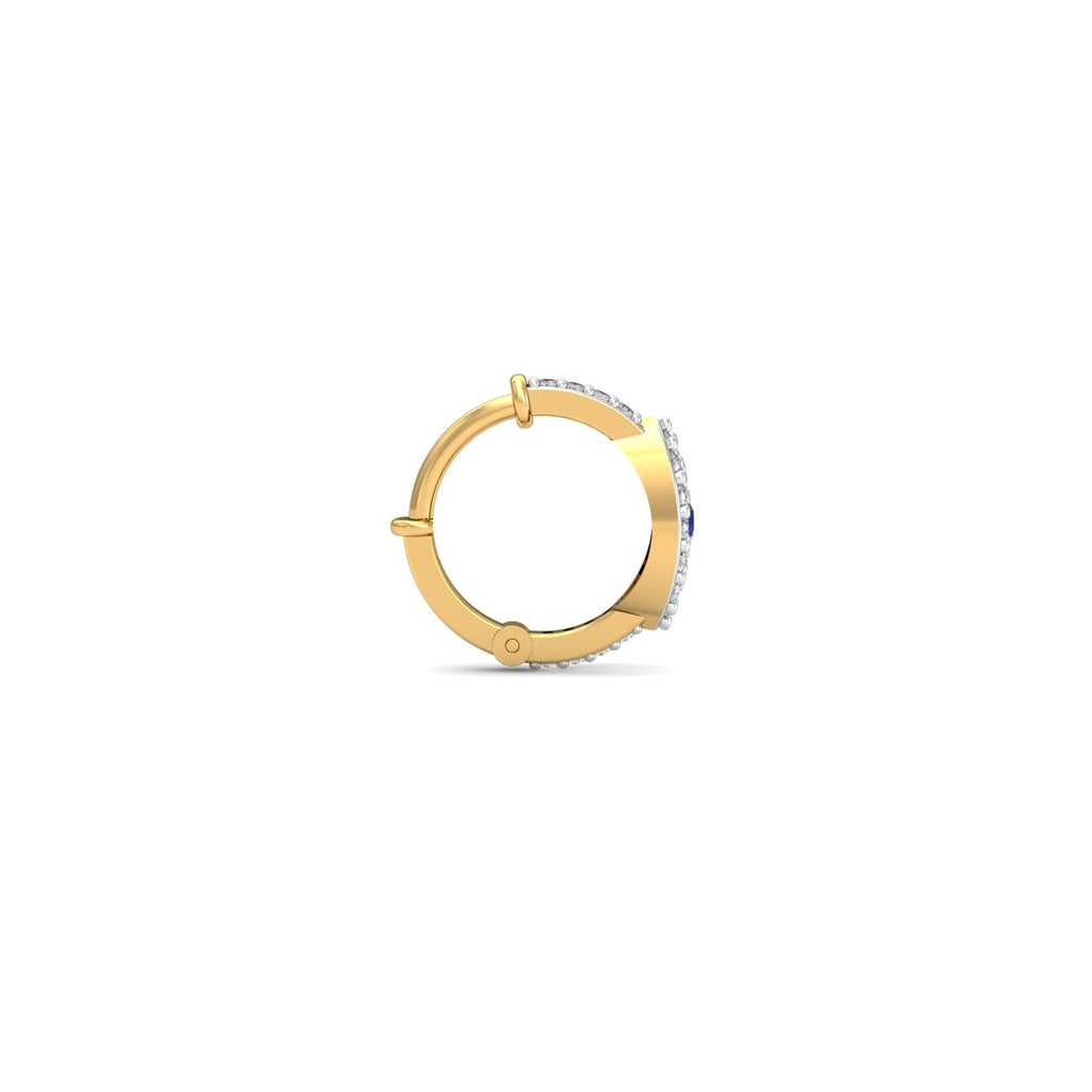 Sapphire EvilEye Nose Ring