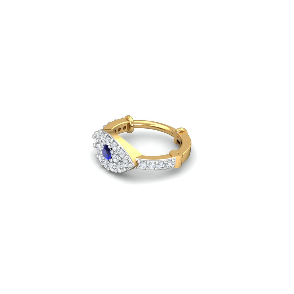 Sapphire EvilEye Nose Ring