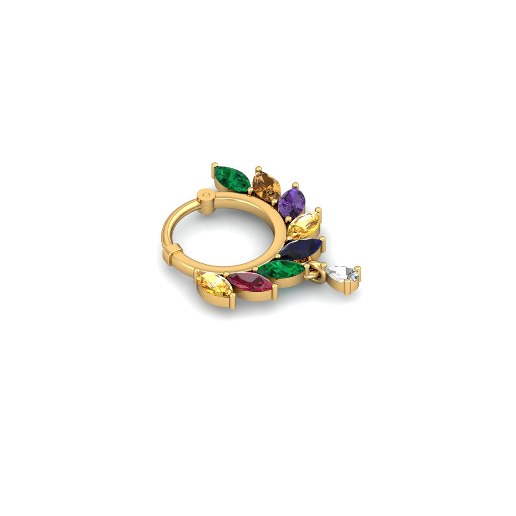 Aishani Sapphire Nose Ring