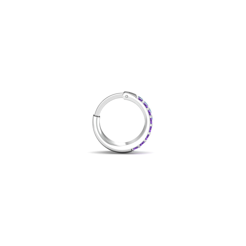 Alizeh Aqua Amethyst Nose Ring