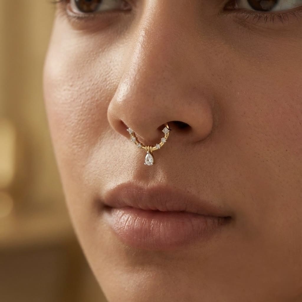 Zenith Topaz Septum Ring